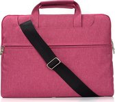 Mobigear Travel Katoen Schoudertas Universeel - Laptop 11 inch - Roze
