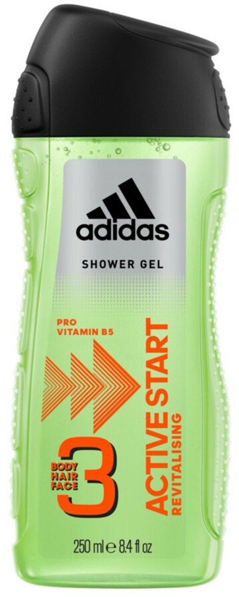 12x Adidas Active Start Douchegel 250 ml