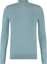 Purewhite -  Heren Regular Fit  Essential Trui  - Blauw - Maat XS