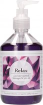 Pharmquests Relax Lavendel Geur Massage Olie voor Lichaamsmassages - 500 ml