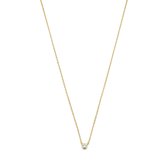 Selected Jewels Julie Dames Ketting Zilver  - Goudkleurig