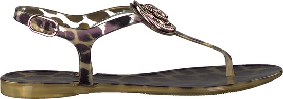 GUESS Jaxx/Thong Dames Sandalen - Leopard - Maat 38 | bol.com