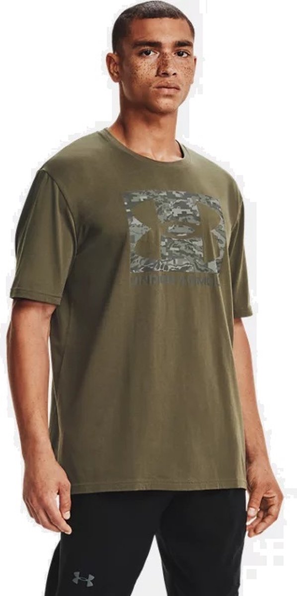 Under Armour ABC Camo Boxed Logo heren sportshirt groen