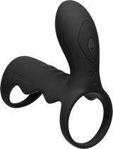 Vibrating Cock Cage with Wireless Remote - Black