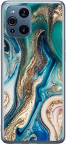 Oppo Find X3 hoesje - Magic marble - Soft Case Telefoonhoesje - Multi