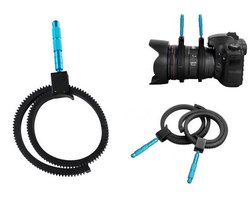 Verstelbare Follow Focus Gear Ring Belt met Aluminium Grip