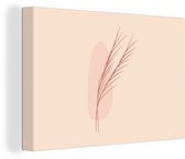 Tableau sur toile Illustration abstraite de fines branches - 30x20 cm - Décoration murale