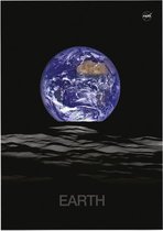 Earthrise 2.0 viewing Earth from space, NASA Science - Foto op Posterpapier - 42 x 59.4 cm (A2)