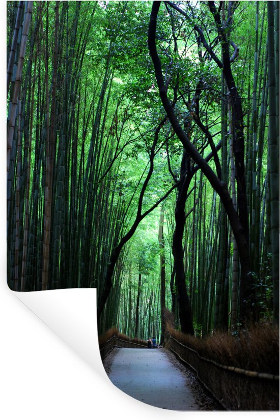 Muurstickers - Sticker Folie - Bamboe grove Japan - 20x30 cm - Plakfolie - Muurstickers Kinderkamer - Zelfklevend Behang - Zelfklevend behangpapier - Stickerfolie