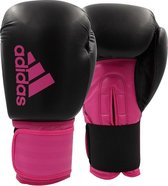 Adidas Bokshandschoenen Hybrid Dames Zwart/roze Maat 10oz Adidas Bokshandschoenen Hybrid Dames Zwart/roze Maat 10oz