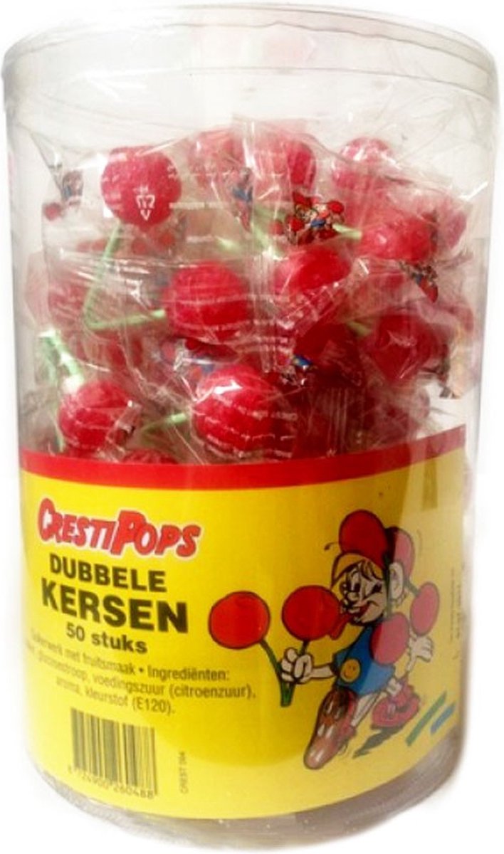 Sucettes double cerise 600pcs - Alaerts Shop