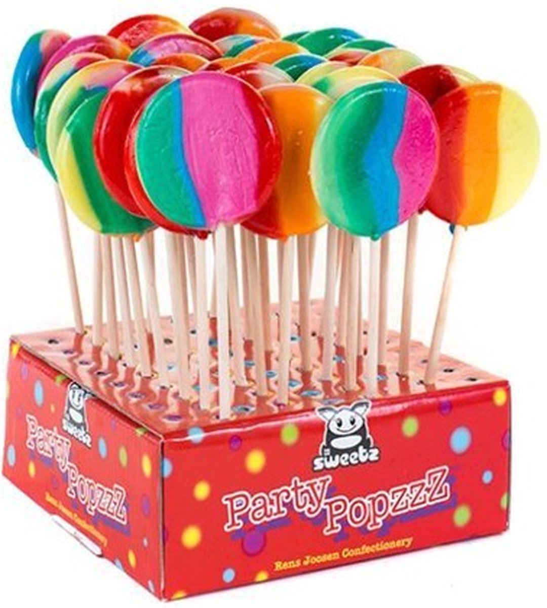 Holland Foodz Regenboog Lollie Rond - 10 stuks