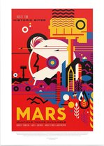 Historic Sites of Mars (Visions of the Future), NASA/JPL - Foto op Forex - 90 x 120 cm