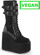 Demonia Plateau Laarzen -40 Shoes- SWING-221 US 10 Zwart