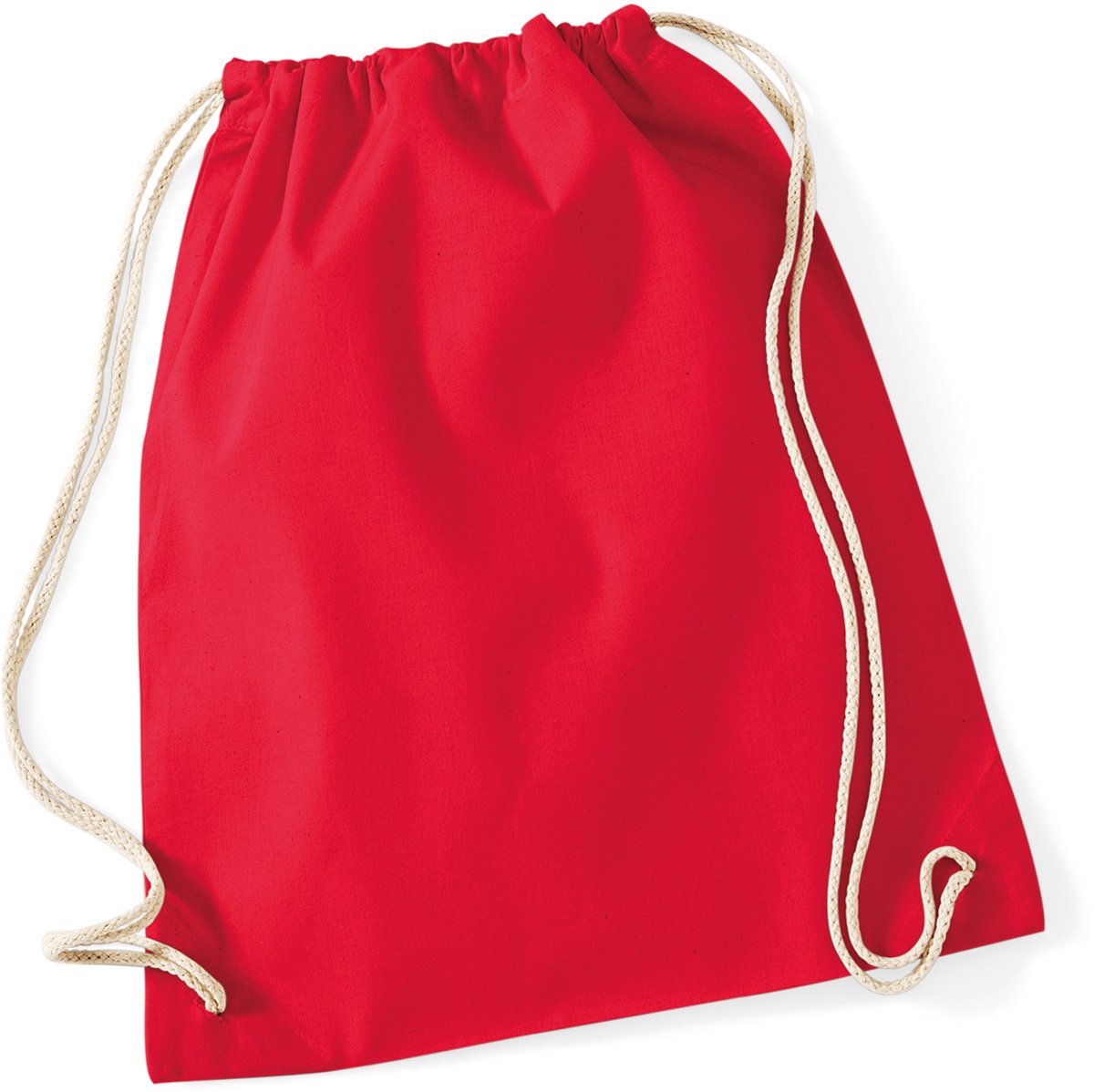 Westford Mill Katoenen Gymsac-zak - 12 Liter (Klassiek rood)