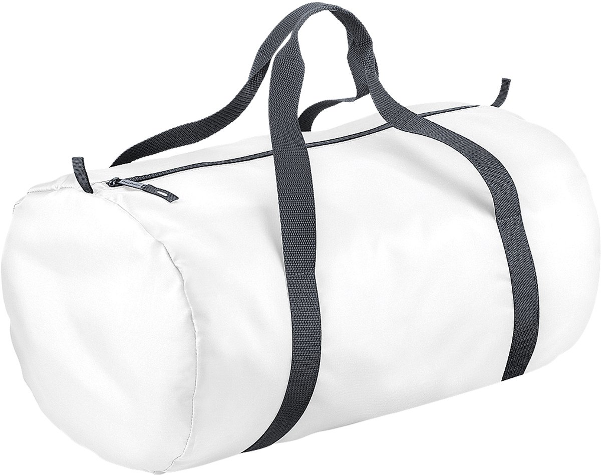 BagBase Packaway Vatzak / Duffle Waterbestendige Reiszak (32 Liter) (Pakket van 2) (Wit)