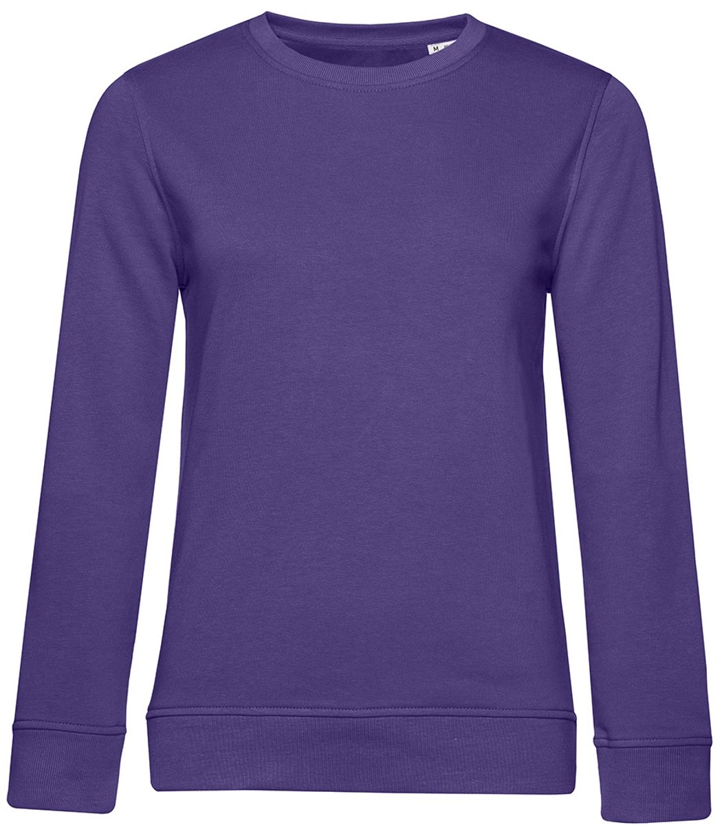 B&C Dames/dames Organic Sweatshirt (Stralend paars)