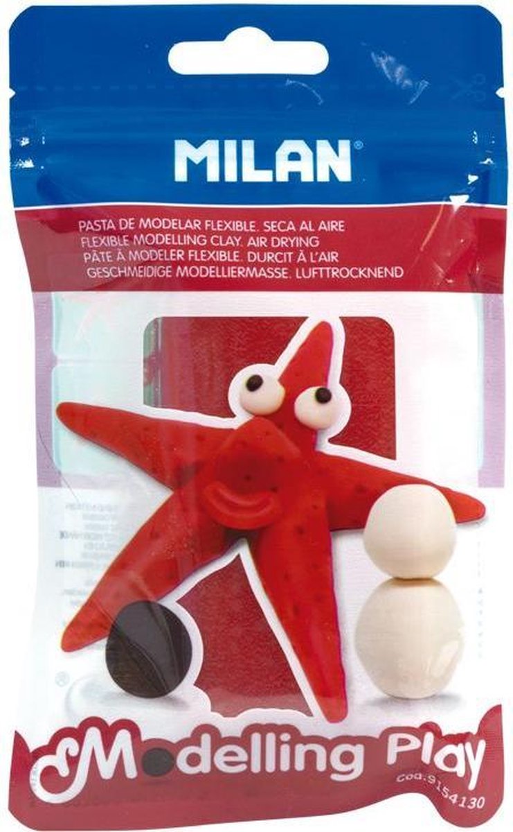 Milan Air-Dry Klei 100g - Rode Klei aan de Lucht Droogt
