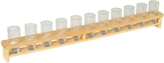 Plateau à bière en bois FSC® de 1 mètre | Compteur de bière | Bierlat