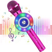 microfoon kinderen - ZINAPS Karaoke Microfoon voor kinderen, draadloze Bluetooth Microfoon met luidspreker voor Voice en Vocal Recording, compatibel met Android / iOS