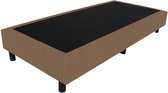 Bedworld Boxspring 80x190 - Velours - Licht bruin (ML09)