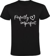 Perfectly Imperfect Heren t-shirt | perfect | happy | jezelf zijn | enjoy life | life goals | Zwart