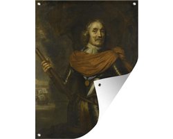 Tuin decoratie Portret van Maerten Harpertsz Tromp - Schilderij van Jan Lievens - 30x40 cm - Tuindoek - Buitenposter