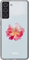 6F hoesje - geschikt voor Samsung Galaxy S21 FE -  Transparant TPU Case - Rouge Floweret #ffffff