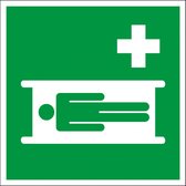 Autocollant de civière - ISO 7010 - E013 300 x 300 mm