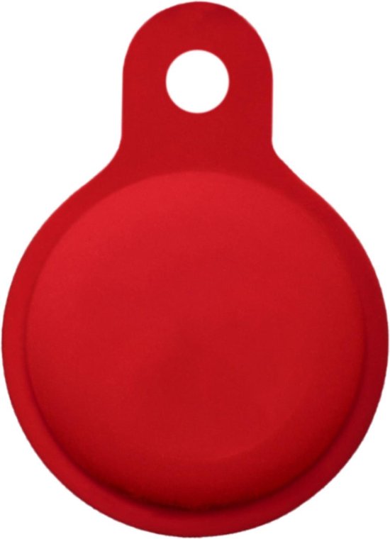 Airtag porte-clés étui rouge - Siliconen Airtag porte-clés étui rouge - Air tag porte-clés étui en Siliconen - porte-clés rouge Airtag