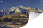 Tuindecoratie Noord-Amerikaanse Mount Wilson in de winter - 60x40 cm - Tuinposter - Tuindoek - Buitenposter