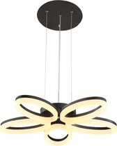 LED Plafondlamp - Plafondverlichting - Luxury - 40W - Natuurlijk Wit 4000K - Zwart Aluminium