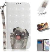 Voor Galaxy A70e 3D Schilderen Horizontale Flip Leren Case met Houder & Kaartsleuf & Portemonnee & Lanyard (Mopshond)