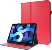 Voor iPad Pro 12,9 inch (2020) Crazy Horse Texture Horizontale Flip Leren Case met 2-vouwbare houder en kaartsleuf (rood)