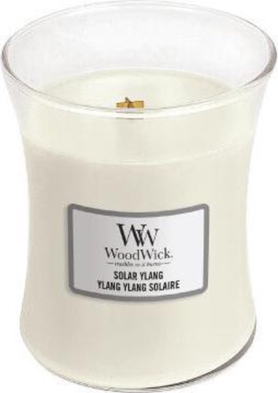 Bougie parfumée Woodwick Hourglass Medium - Solar Ylang | bol.com
