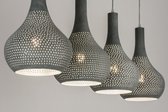 Lumidora Hanglamp 72891 - 4 Lichts - E27 - Betongrijs - Metaal