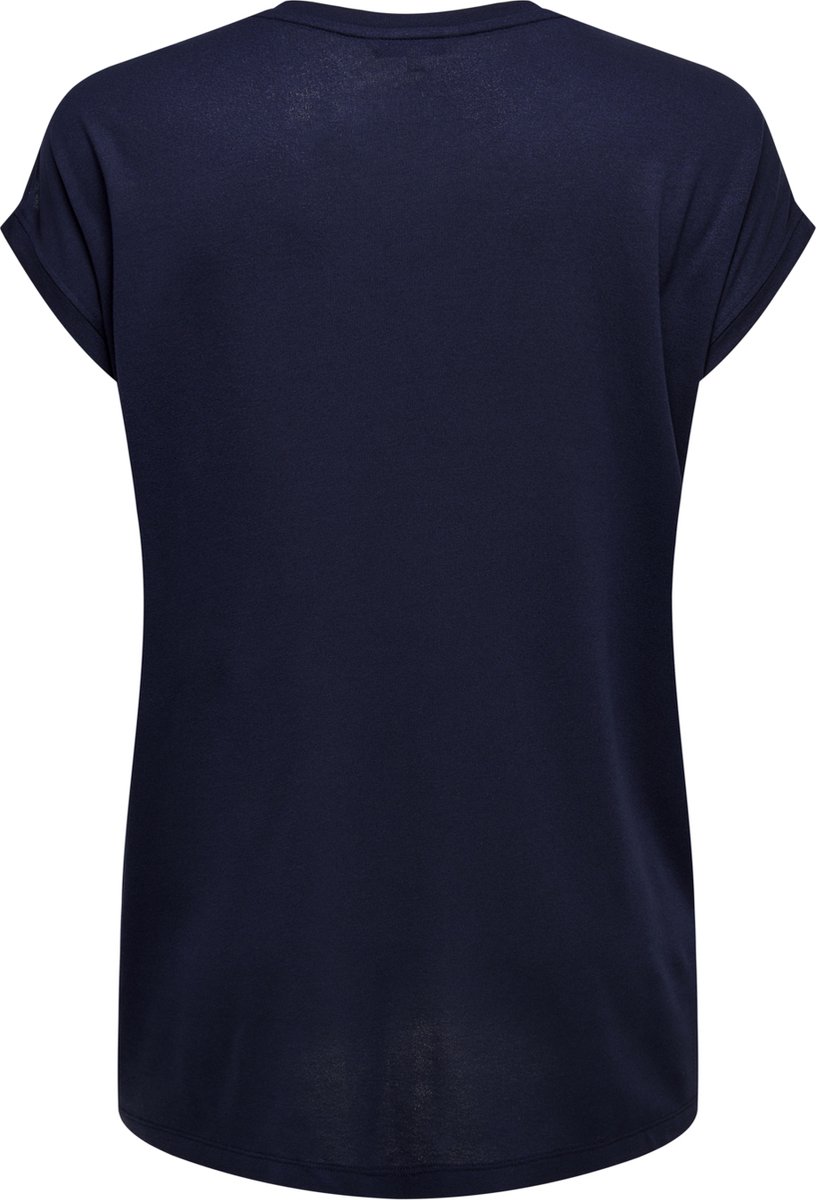 ONLY CARMAKOMA - CARFLAKE S/S MIX TOP JRS NOOS Dames T-shirt