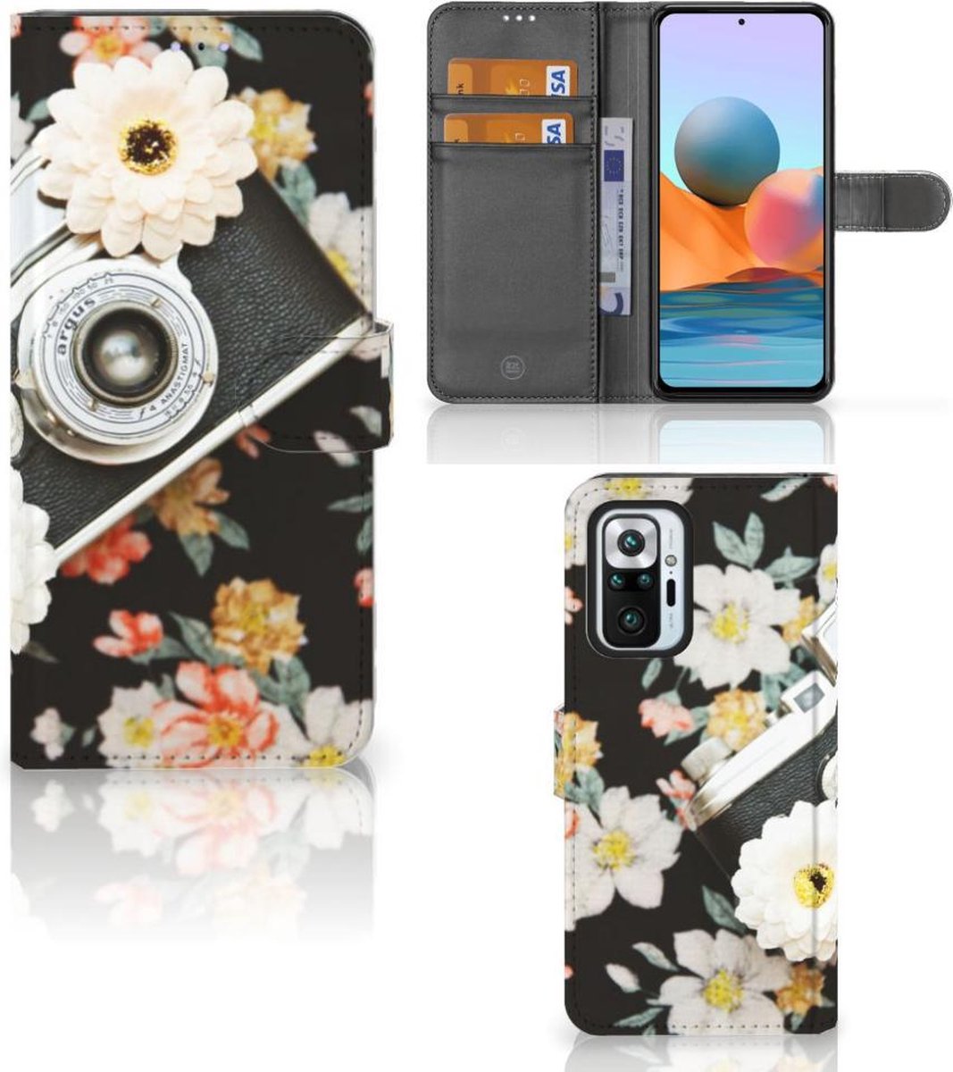 Xiaomi Redmi Note 10 Pro Telefoonhoesje met foto Vintage Camera