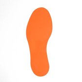 Voetstap - Links - Oranje 100 x 300 mm Anti-slip-vloersticker