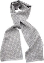 We Love Ties - Herensjaal Paisley Droplets grijs - grijs / wit / blauw
