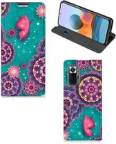 Flipcase Xiaomi Redmi Note 10 Pro Smart Cover Cirkels en Vlinders