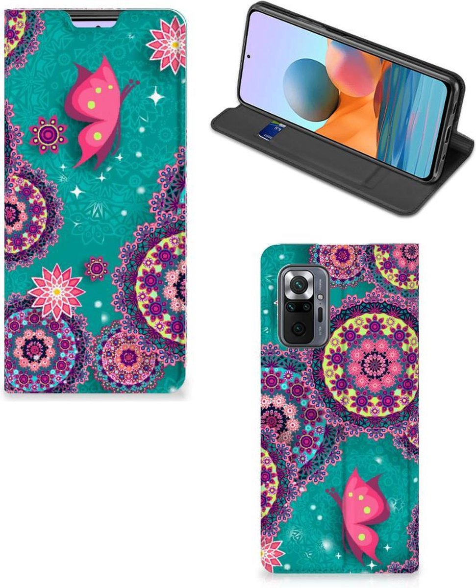 Xiaomi Redmi Note 10 Pro Bookcase Cirkels en Vlinders