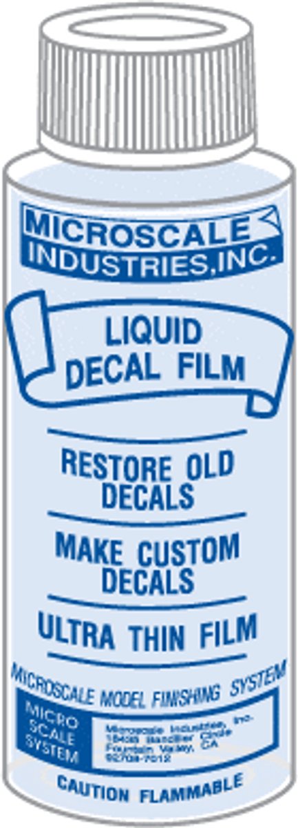 Microscale Modelbouwdecoratie - MI12 Micro Liquid Decal Film Decal vloeistof
