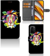 GSM Hoesje Poco F3 | Xiaomi Mi 11i Book Cover Lion Color