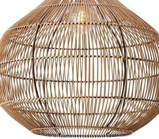 Light & Living Hanglamp Pacino - Bruin - Ø50cm - Bohemian - Hanglampen Eetkamer, Slaapkamer, Woonkamer