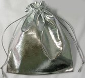 Organza kadozakje zilver, 6 stuks