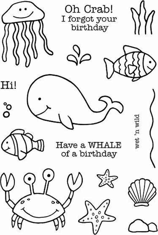 Under The Sea Clear Stamps (JD010) (DISCONTINUED) | bol