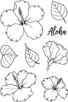 Hibiscus Clear Stamps (JD045) (DISCONTINUED)