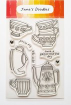 Brew-Tea-Ful Clear Stamps (JD090) (DISCONTINUED)