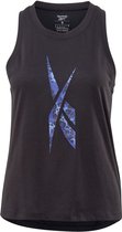 Reebok Workout Safari Top Dames - sportshirts - zwart - maat XS
